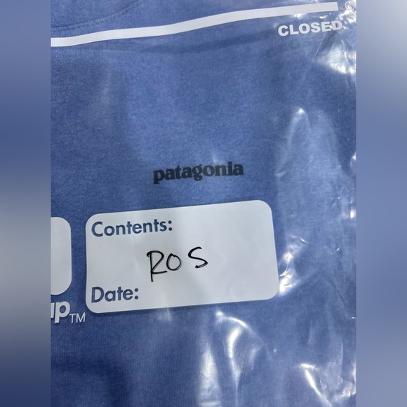 Patagonia Men's Large P-6 Logo Uprisal Crew Sweatshirt Blue NWT Cozy Soft - Picture 8 of 9